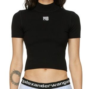 Alexander Wang bodycon mock neck top